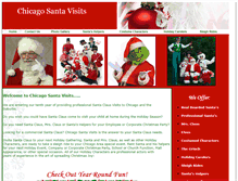 Tablet Screenshot of chicagosantavisits.com